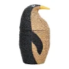 Panier de rangement Tazia avec couvercle Ø37x69 cm, Noir