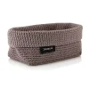 Panier en textile Tela L 12x20 cm, Taupe