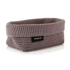 Panier en textile Tela L 12x20 cm, Taupe