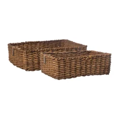 Panier Ernst 2 pièces, Marron foncé