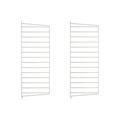 Panneau mural String, Beige, 75x30 cm, lot de 2