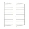 Panneau mural String, Beige, 50x20 cm, lot de 2