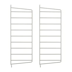Panneau mural String, Beige, 50x20 cm, lot de 2