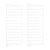 Panneau mural String, Blanc, 75x30 cm, lot de 2