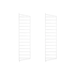 Panneau mural String, Blanc, 75x20 cm, lot de 2