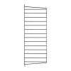Panneau mural String, Noir, 75x30 cm, lot de 1