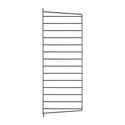 Panneau mural String, Noir, 75x30 cm, lot de 1