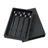 Paquet de 4 longues cuillères Tvis, noir