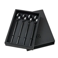 Paquet de 4 longues cuillères Tvis, noir