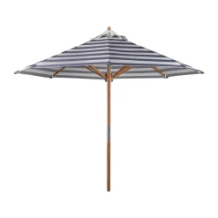 Parasol Hisshult Ø270 cm, Blue stripe-teak