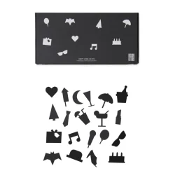 Party icons pour Tableau 20 Pièces, Noir