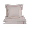 Parure de lit Carl 150x210 cm, Beige-bordeaux.