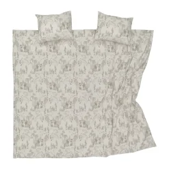 Parure de lit Mumin 240x210 cm, Fête de jardin beige