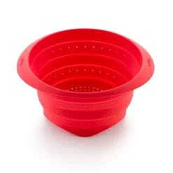 Passoire pliable en silicone Lékué, Rouge