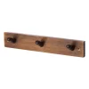 Patère 3 boutons Ernst, Marron