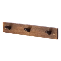 Patère 3 boutons Ernst, Marron