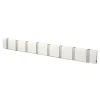 Patère Loca Knax 80 cm, blanc-gris