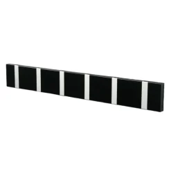 Patère Loca Knax 60 cm, noir-gris