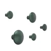 Patère The Dots métal lot de 5, Dark green