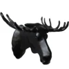 Patère tête de cerf, noir