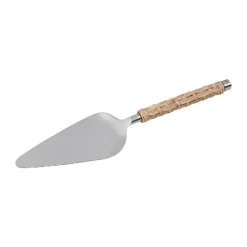 Pelle à tarte Ernst à manche tressé, Jonc de mer, 24,5 cm