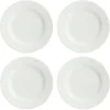 Petite assiette Dots 22cm Lot de 4, Blanc cassé