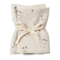 Petite Couverture Viola Muslin 2 pièces, 60x60 cm