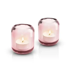 Photophore Acorn, lot de 2, Rose