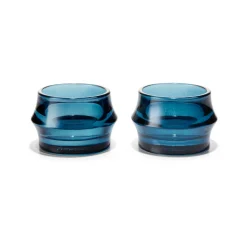 Photophore Arc 5 cm Lot de 2, Bleu foncé