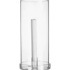 Photophore en verre pour bougie 29 cm, Transparent