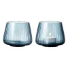 Photophore Kusintha 7,5 cm Lot de 2, Bleu