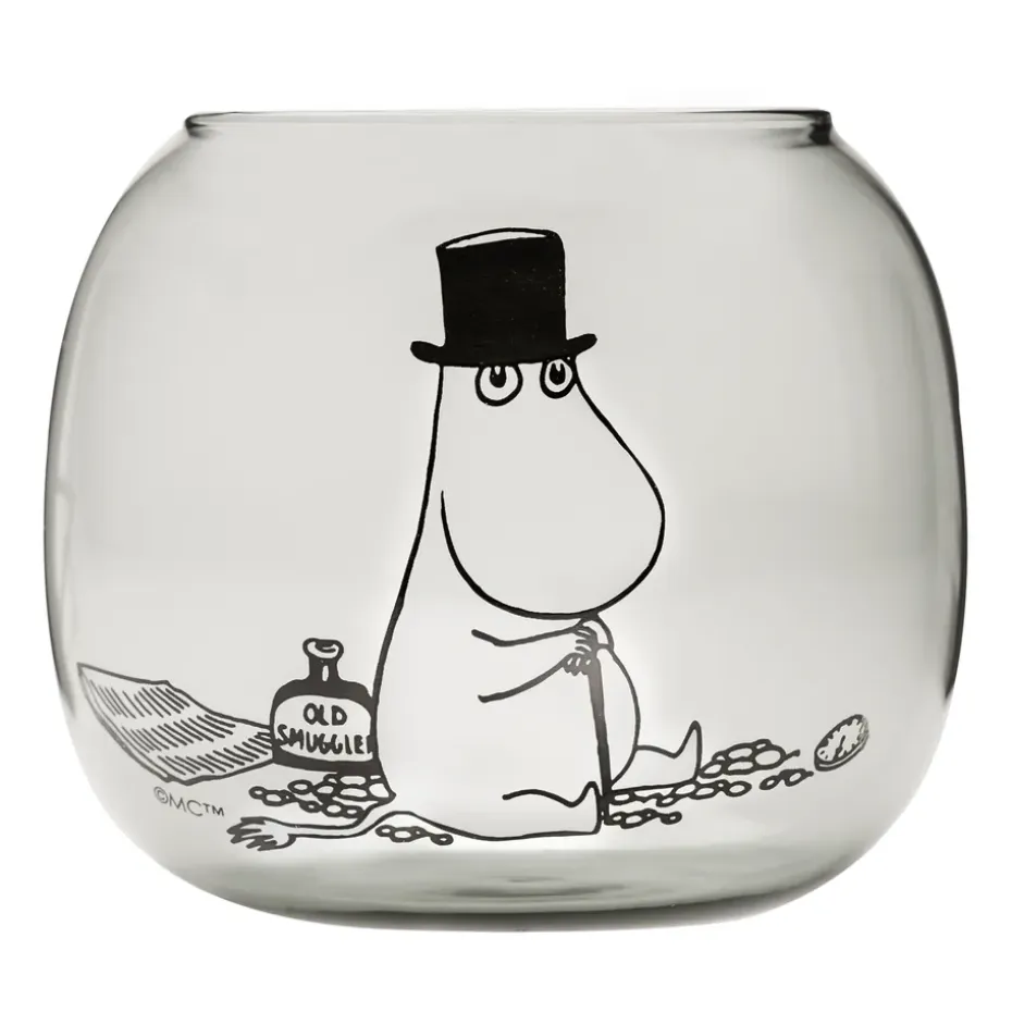 Photophore Papa Moumine 9,5 cm, Gris