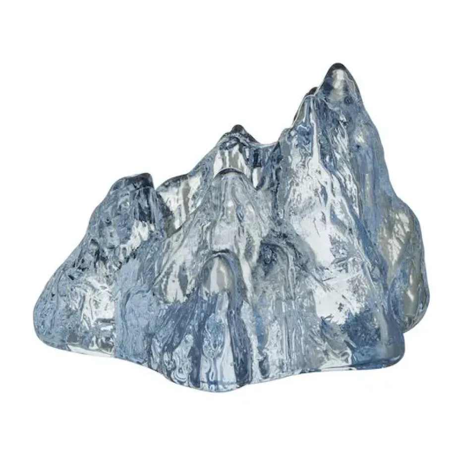 Photophore The Rock 91 mm, Bleu Glacé