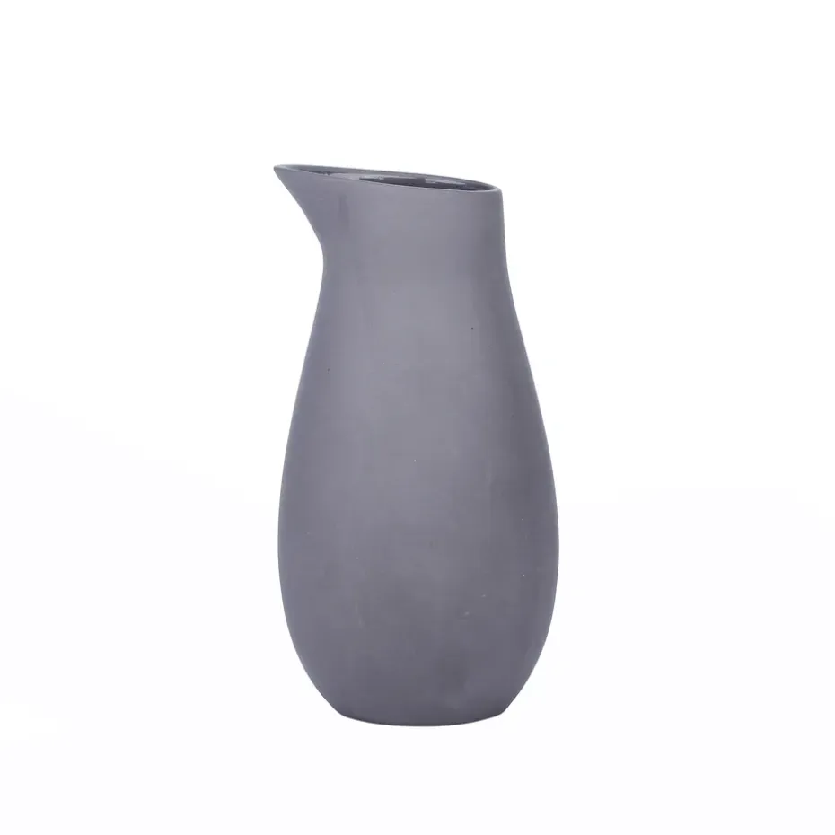 Pichet à lait Raw grès non émaillé 0,4 l, gris