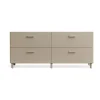 Pied de connexion Relief lot de 2, Beige