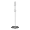 Pied de lampe Astrid, acier brossé