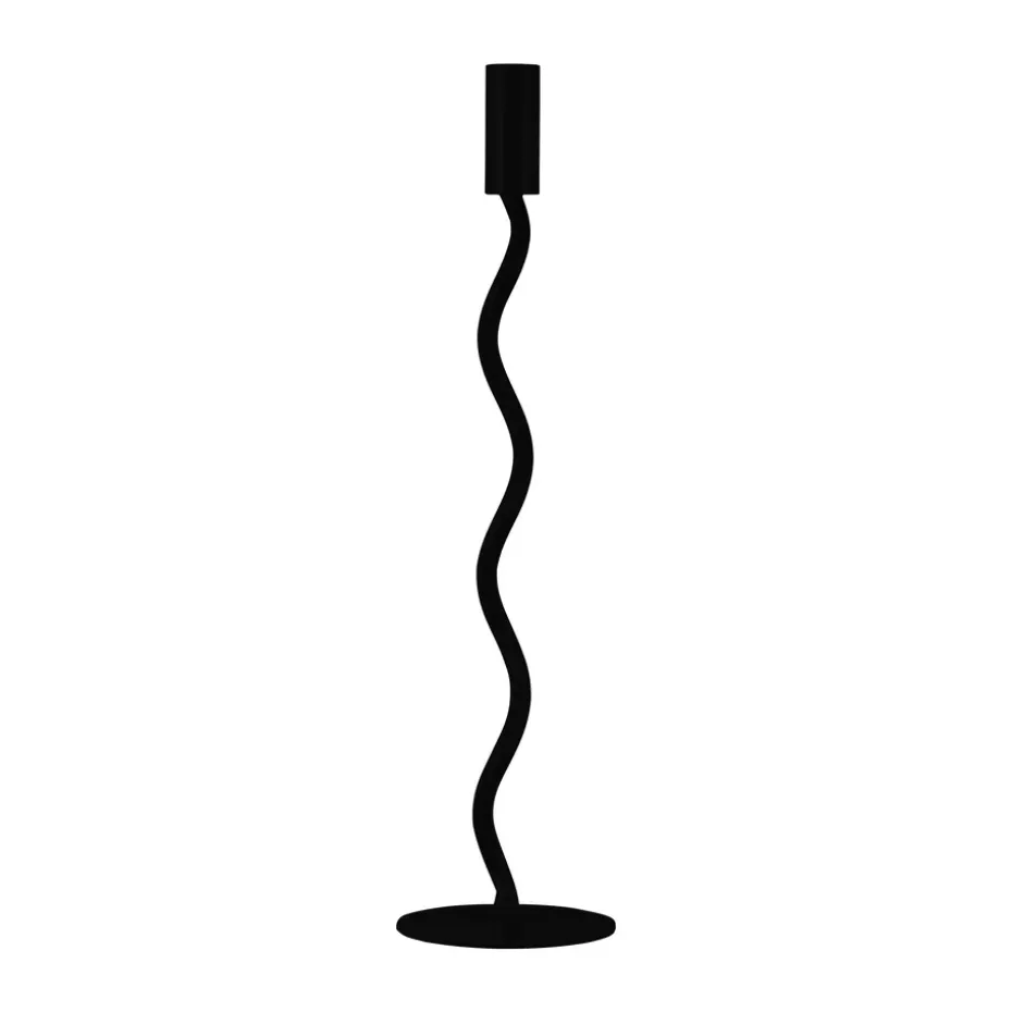 Pied de lampe de table Twist 50, Noir