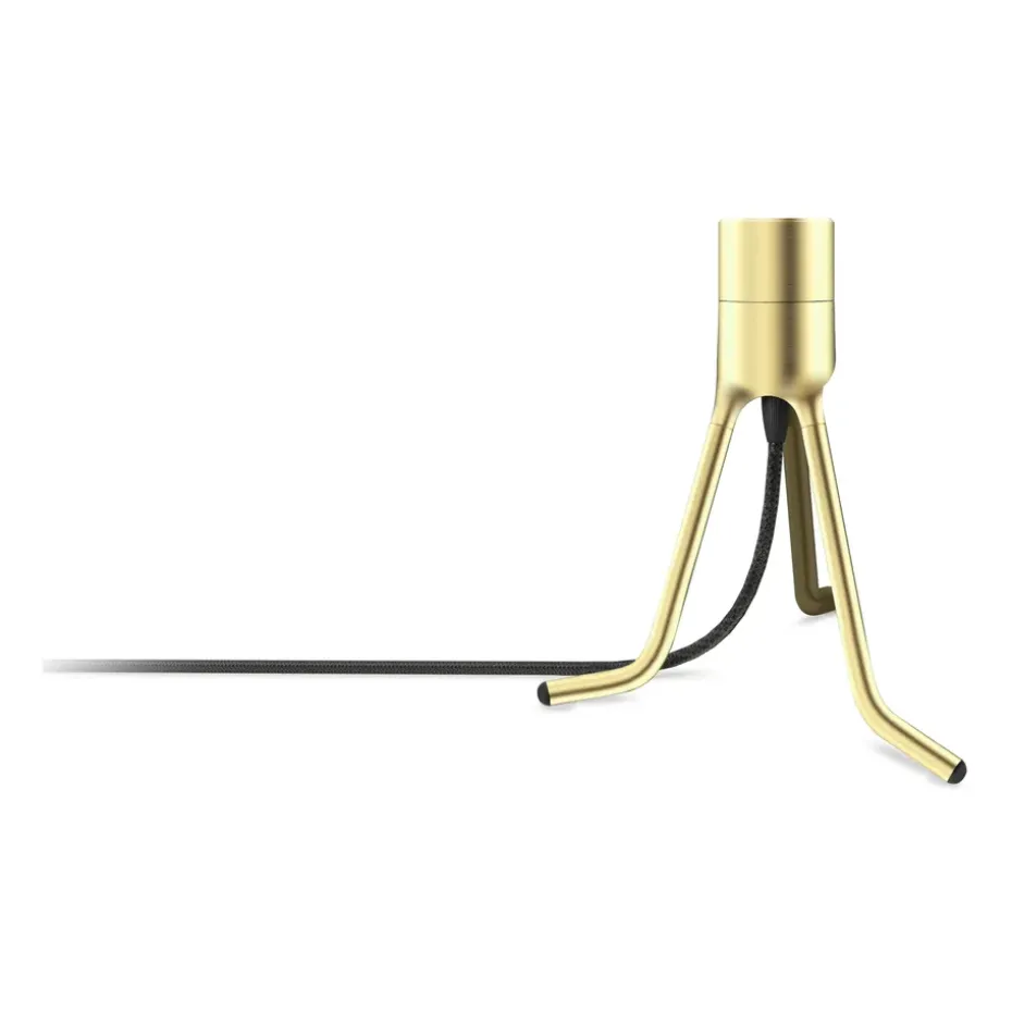 Pied de lampe Tripod Base, Laiton brossé