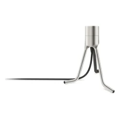 Pied de lampe Tripod Base, Acier brossé