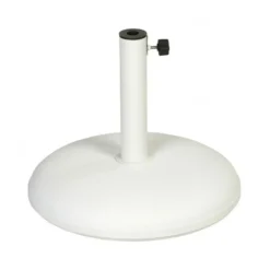 Pied de parasol Fri Form, Béton blanc, Ø49 cm