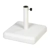 Pied de parasol Fri Form, Béton blanc, 45x45 cm