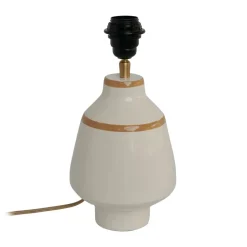 Pied pour lampe Becky Ø15x30 cm, White-mustard