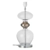 Pied pour lampe Futura, Transparent avec câble argenté