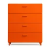 Pieds Relief lot de 4, Orange