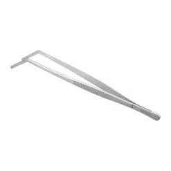 Pince alimentaire Miah pointe courbée 24x2,5 cm, Acier inoxydable