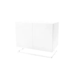 Placard module Molto 560, blanc, cadre en métal blanc incl.