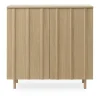 Placard Rib 96x98,5 cm, Chêne