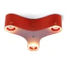 Plafonnier Clover 12, rouge