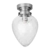Plafonnier Juni IP44, Acier antique-transparent