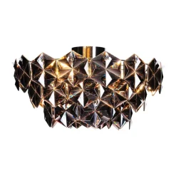 Plafonnier Monarque, Chrome-noir